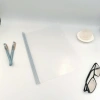 Transparent rod pull-out rod holder, file folder, frosted test paper holder, simple holder, office supplies, two-page holder Specification image